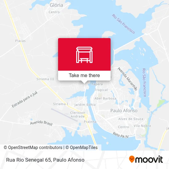 Rua Rio Senegal 65 map