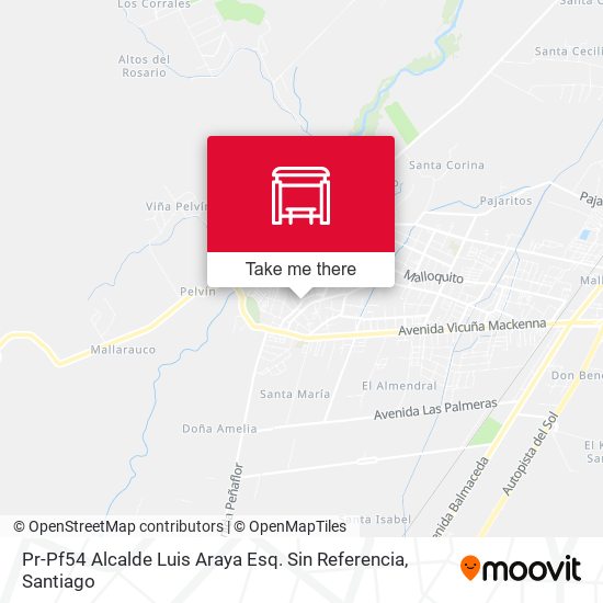 Mapa de Pr-Pf54 Alcalde Luis Araya Esq. Sin Referencia