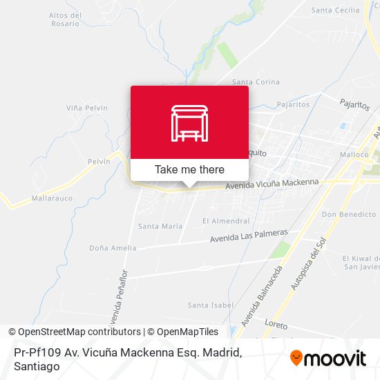 Pr-Pf109 Av. Vicuña Mackenna Esq. Madrid map