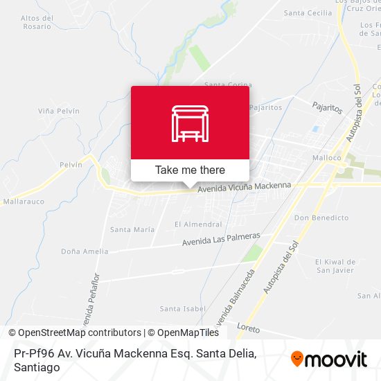 Pr-Pf96 Av. Vicuña Mackenna Esq. Santa Delia map
