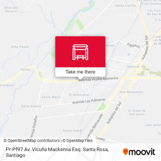 Pr-Pf97 Av. Vicuña Mackenna Esq. Santa Rosa map