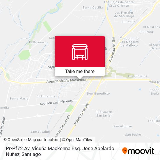 Pr-Pf72 Av. Vicuña Mackenna Esq. Jose Abelardo Nuñez map