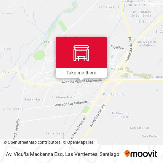 Av. Vicuña Mackenna Esq. Las Vertientes map