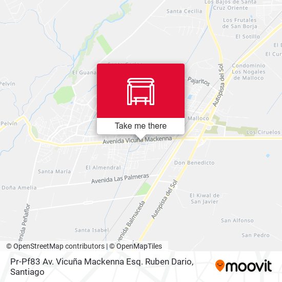 Pr-Pf83 Av. Vicuña Mackenna Esq. Ruben Dario map