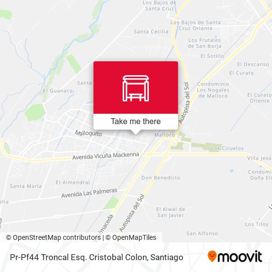 Pr-Pf44 Troncal Esq. Cristobal Colon map