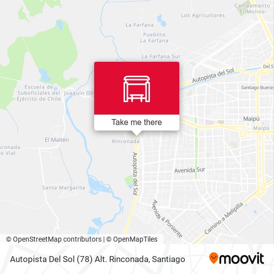 Autopista Del Sol (78) Alt. Rinconada map