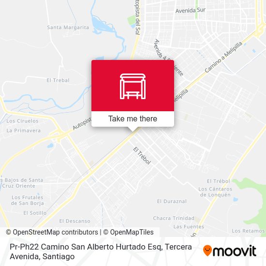 Pr-Ph22 Camino San Alberto Hurtado Esq, Tercera Avenida map