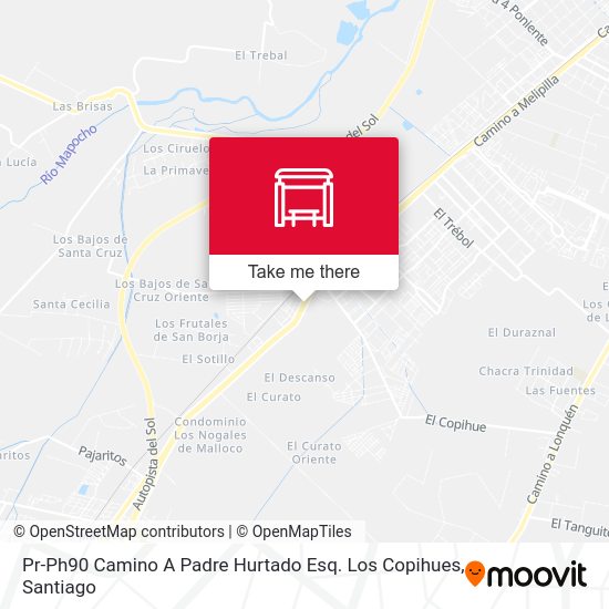 Pr-Ph90 Camino A Padre Hurtado Esq. Los Copihues map