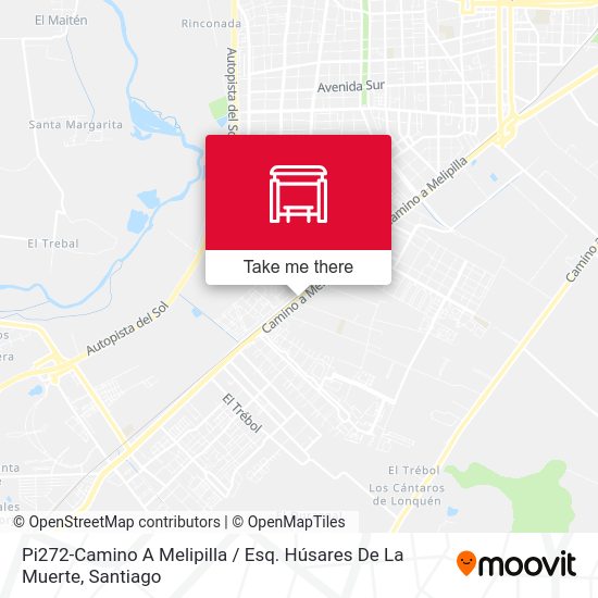 Mapa de Pi272-Camino A Melipilla / Esq. Húsares De La Muerte