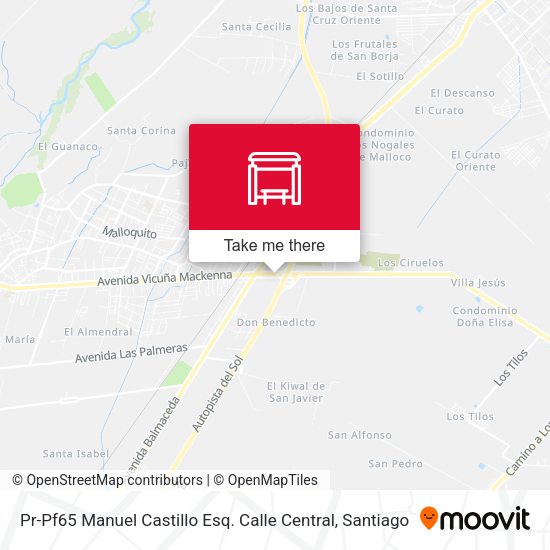 Pr-Pf65 Manuel Castillo Esq. Calle Central map
