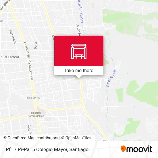 Pf1 / Pr-Pa15 Colegio Mayor map