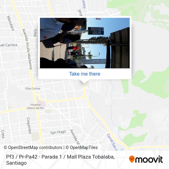 Pf3 / Pr-Pa42 - Parada 1 / Mall Plaza Tobalaba map