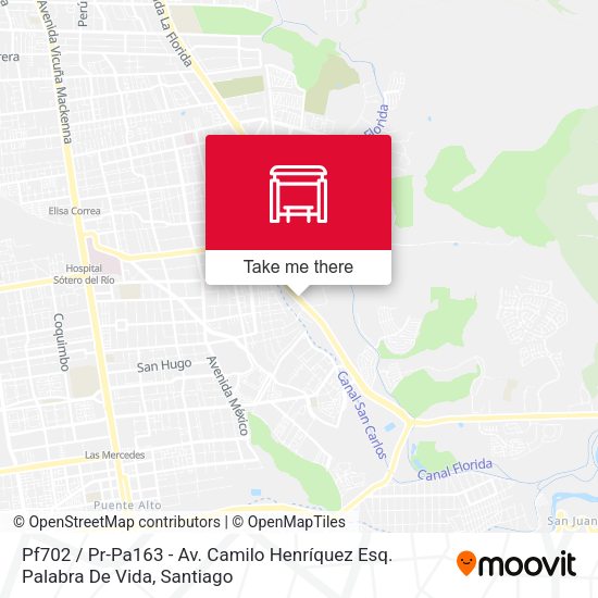 Pf702 / Pr-Pa163 - Av. Camilo Henríquez Esq. Palabra De Vida map