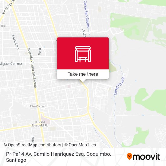 Pr-Pa14 Av. Camilo Henríquez Esq. Coquimbo map