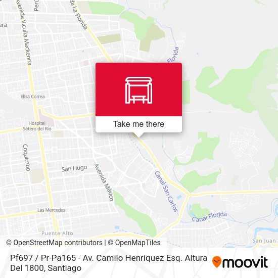Pf697 / Pr-Pa165 - Av. Camilo Henríquez Esq. Altura Del 1800 map