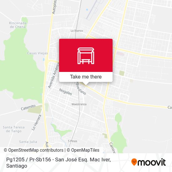 Mapa de Pg1205 / Pr-Sb156 - San José Esq. Mac Iver