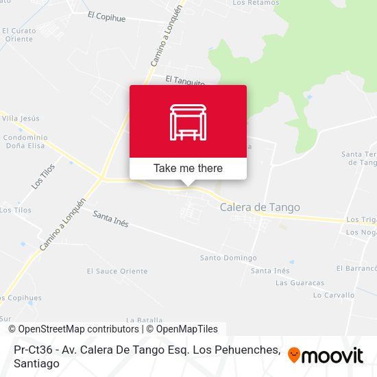 Pr-Ct36 - Av. Calera De Tango Esq. Los Pehuenches map