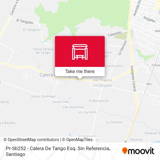 Mapa de Pr-Sb252 - Calera De Tango Esq. Sin Referencia