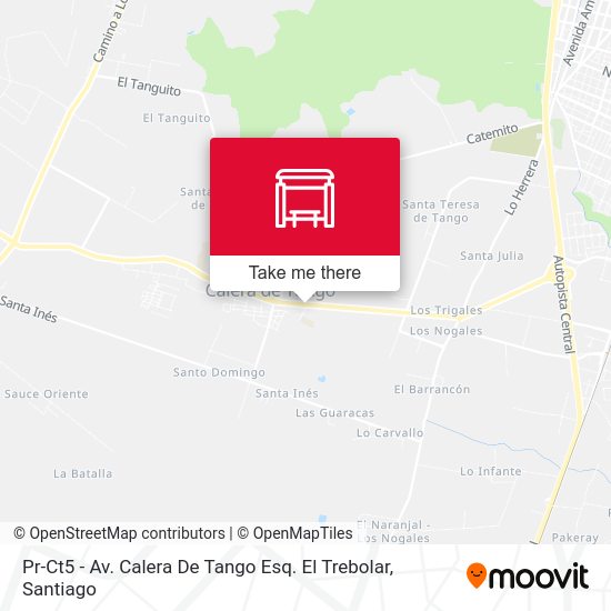 Mapa de Pr-Ct5 - Av. Calera De Tango Esq. El Trebolar