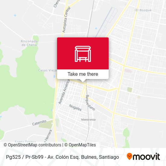 Pg525 / Pr-Sb99 - Av. Colón Esq. Bulnes map