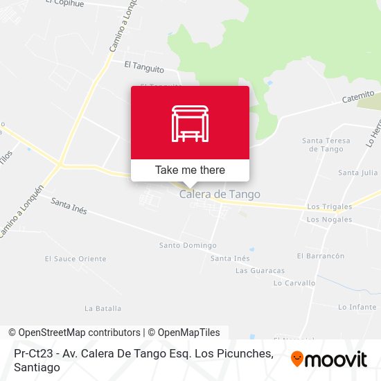 Mapa de Pr-Ct23 - Av. Calera De Tango Esq. Los Picunches