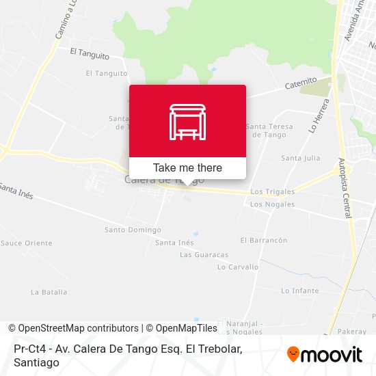 Pr-Ct4 - Av. Calera De Tango Esq. El Trebolar map