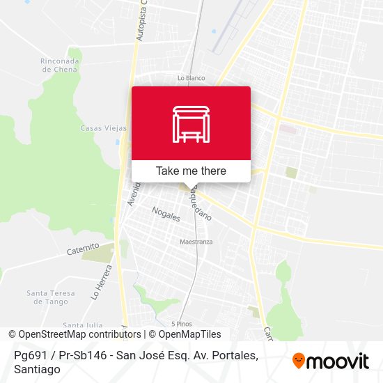 Mapa de Pg691 / Pr-Sb146 - San José Esq. Av. Portales