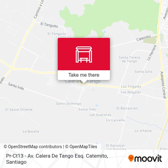 Pr-Ct13 - Av. Calera De Tango Esq. Catemito map