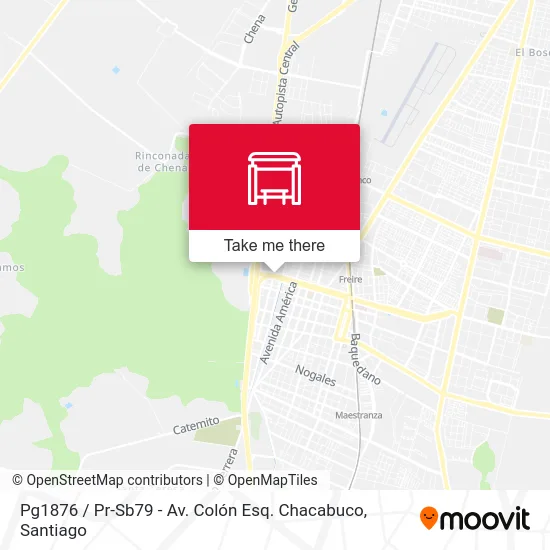 Pg1876 / Pr-Sb79 - Av. Colón Esq. Chacabuco map