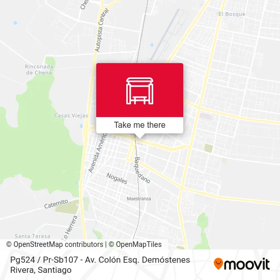 Pg524 / Pr-Sb107 - Av. Colón Esq. Demóstenes Rivera map