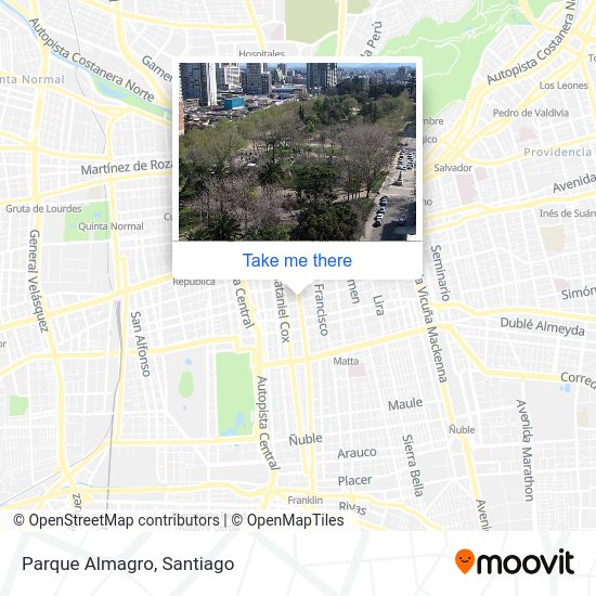 Parque Almagro map