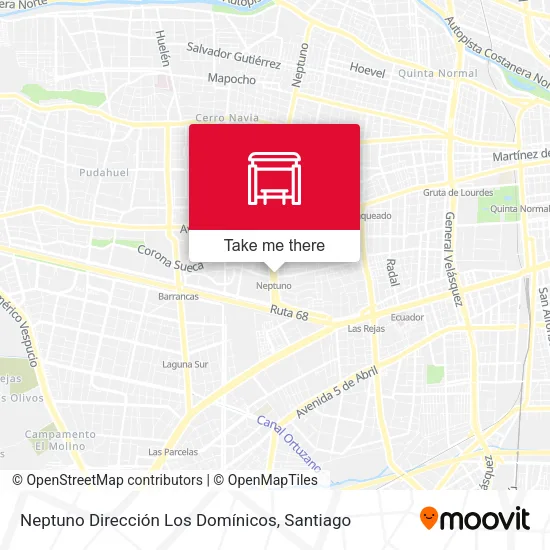 Neptuno Dirección Los Domínicos map