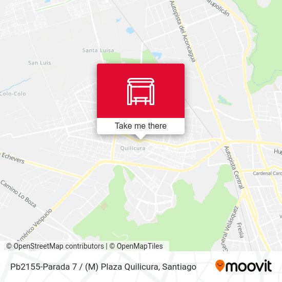 Pb2155-Parada 7 / (M) Plaza Quilicura map