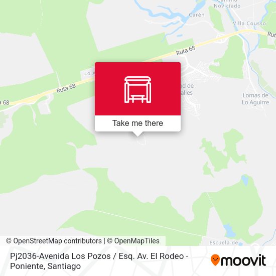 Pj2036-Avenida Los Pozos / Esq. Av. El Rodeo -Poniente map