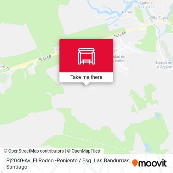 Mapa de Pj2040-Av. El Rodeo -Poniente / Esq. Las Bandurrias