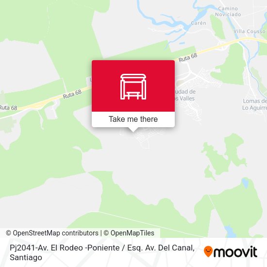 Mapa de Pj2041-Av. El Rodeo -Poniente / Esq. Av. Del Canal