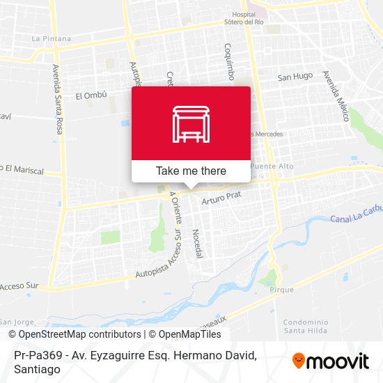 Pr-Pa369 - Av. Eyzaguirre Esq. Hermano David map