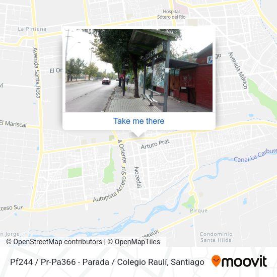 Pf244 / Pr-Pa366 - Parada / Colegio Raulí map