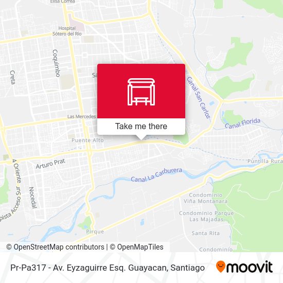 Mapa de Pr-Pa317 - Av. Eyzaguirre Esq. Guayacan