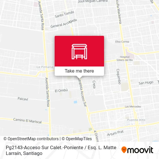 Pg2143-Acceso Sur Calet.-Poniente / Esq. L. Matte Larraín map