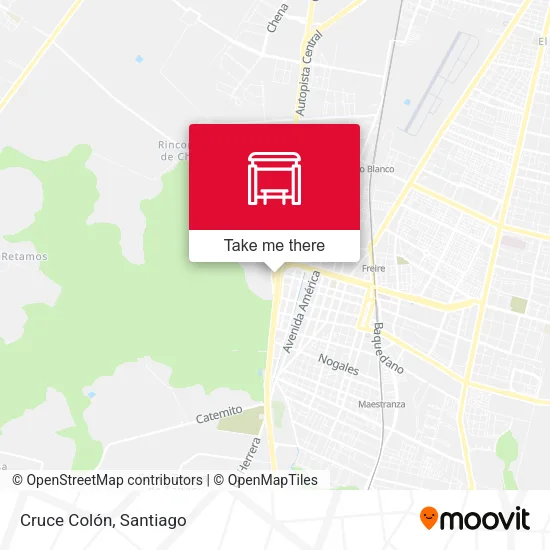 Cruce Colón map