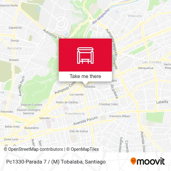 Mapa de Pc1330-Parada 7 / (M) Tobalaba