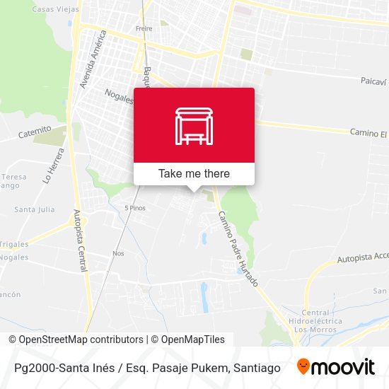 Mapa de Pg2000-Santa Inés / Esq. Pasaje Pukem
