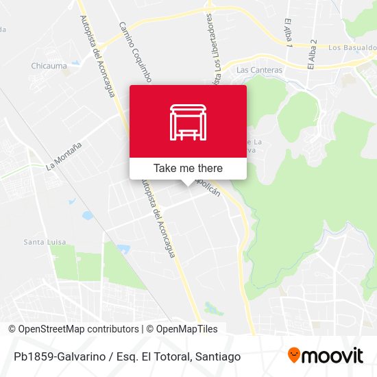 Pb1859-Galvarino / Esq. El Totoral map