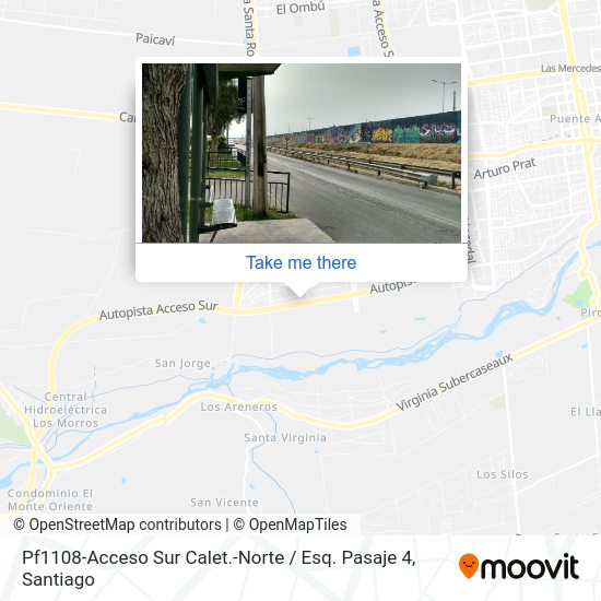 Mapa de Pf1108-Acceso Sur Calet.-Norte / Esq. Pasaje 4