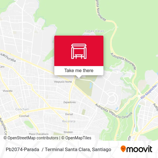 Pb2074-Parada  / Terminal Santa Clara map