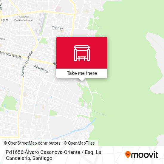 Mapa de Pd1656-Álvaro Casanova-Oriente / Esq. La Candelaria