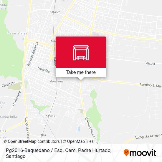 Mapa de Pg2016-Baquedano / Esq. Cam. Padre Hurtado