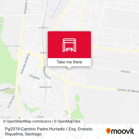 Mapa de Pg2019-Camino Padre Hurtado / Esq. Ernesto Riquelme