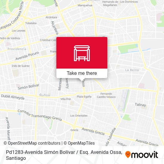 Pd1283-Avenida Simón Bolívar / Esq. Avenida Ossa map
